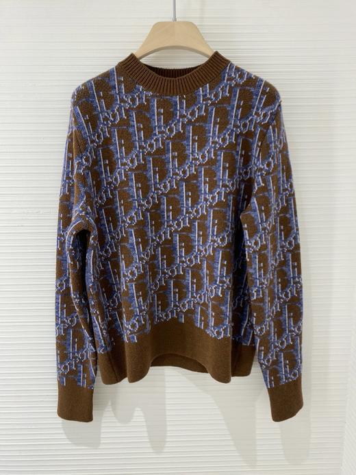 男款圆领长袖針織提花毛衣010 商品图0