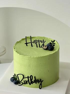 ins夏日绿色系蛋糕