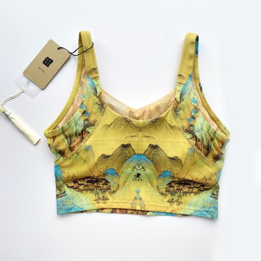 【现货秒发】壁虎瑜伽水母纱面料【万水千山-上衣】印花上衣（可拆卸胸垫） 商品图10