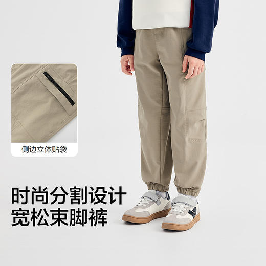 【商场同款】巴拉巴拉童装儿童裤子男童长裤2025秋新款慢跑束口裤 商品图3