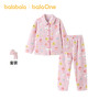 【奶噗噗IP】巴拉巴拉balaOne儿童家居服套装女2025冬新款法兰绒 商品缩略图0
