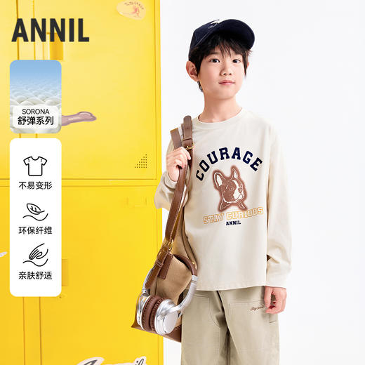 【实体店同款】男童圆领长袖针织衫秋季新款安奈儿童装AB531130 商品图0
