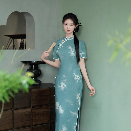 SY25362025年新款旗袍春款长款时尚显瘦复古高档旗袍 商品图2