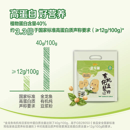 【临期清仓】金龙鱼有机纯豆浆粉20g×12/包 商品图1