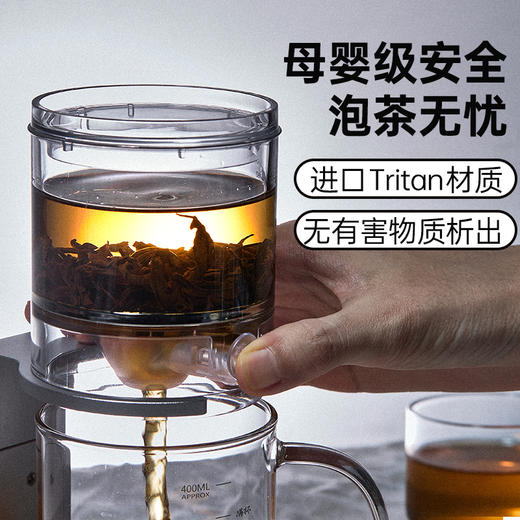 哲品派SE系列 自动茶具懒人泡茶器Tritan新款磁吸茶水分离飘逸茶壶玻璃杯 商品图1