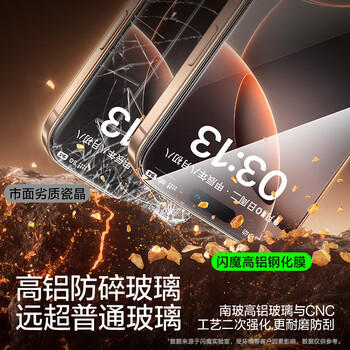 闪魔【T5-大视窗无纹膜】适用苹果16pro钢化膜 iphone16pro手机膜防尘防摔全屏覆盖抗指纹无白边高清膜 商品图2