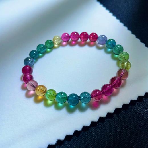 7mm单圈彩虹碧玺手串 商品图4