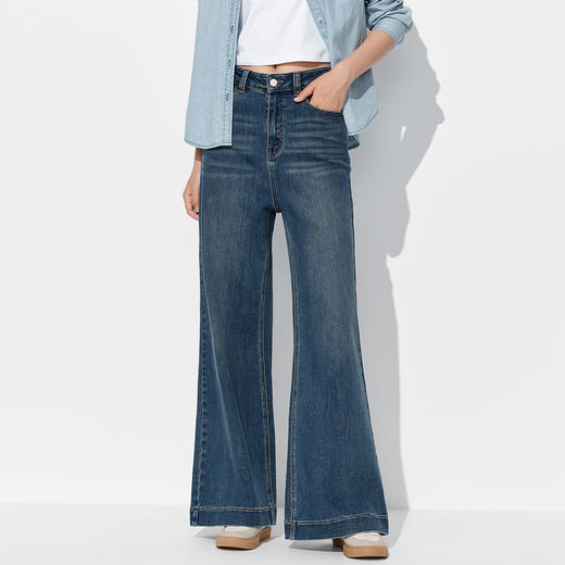 【牛仔裤】阔腿裤宽松直筒牛仔裤1P3224652 商品图4