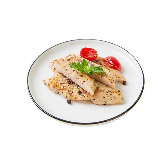 大成无抗鸡扒蜜汁黑椒味400g/袋  鸡胸肉高蛋白 商品图1