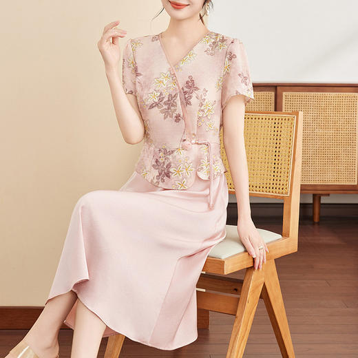 【预售3天】PY 新中式国风假两件连衣裙 &1990 商品图3