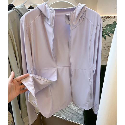 官网559！ UPF50防紫外线原纱透气防晒衣女 夏季户外冰丝轻薄连帽外套 商品图4