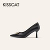 【云粉节】BF楼KISSCAT接吻猫[鎏金]软垫高跟鞋25秋气质高级不累脚高跟单鞋KA65510-10吊牌价1399活动价799 商品缩略图1