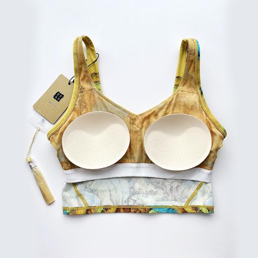 【现货秒发】壁虎瑜伽水母纱面料【万水千山-上衣】印花上衣（可拆卸胸垫） 商品图12