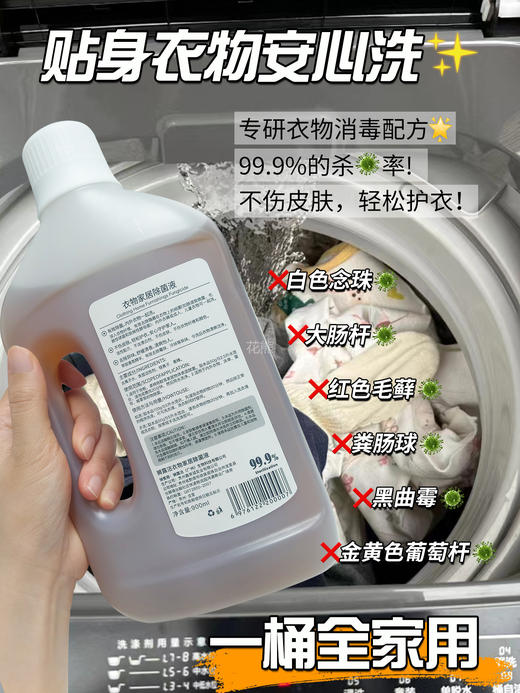 撤柜捡漏【狮露洁衣物家居除菌液】除菌率高达99.9%，换季流感病毒高发期，有效抵制细菌繁殖 商品图3