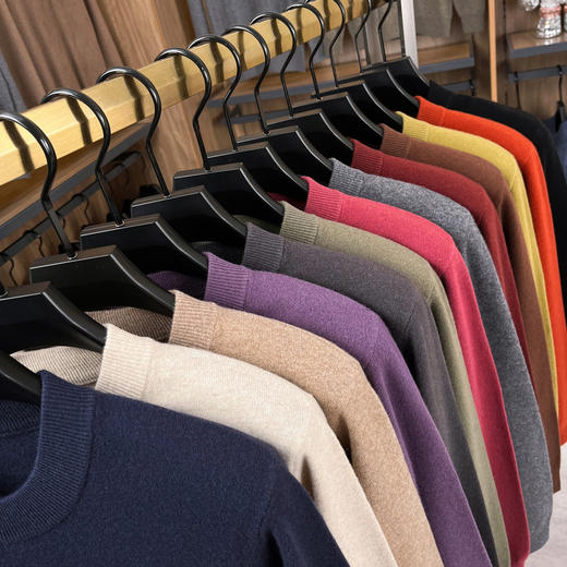 【含绵羊毛】圣得西男羊毛针织衫2025秋新款舒适商务轻奢百搭毛衣 商品图10