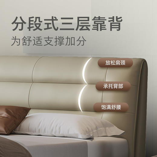 顾家家居整装 现代简约 皮艺床KZ.B1086PQ1安缦 商品图2