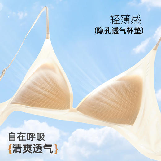 雅黛俪女士文胸夏季薄款三角杯网眼透气轻薄款胸罩 商品图2