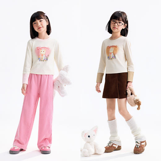 【实体店同款】女童长袖针织衫秋季新款安奈儿童装AG531299 商品图3