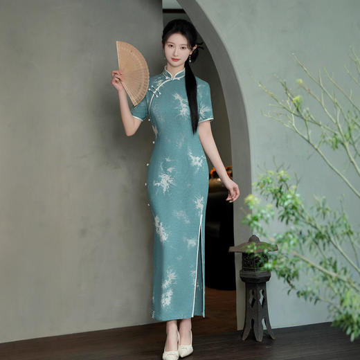 SY25362025年新款旗袍春款长款时尚显瘦复古高档旗袍 商品图4