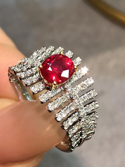 1.06ct刻面红宝石戒指 商品图0