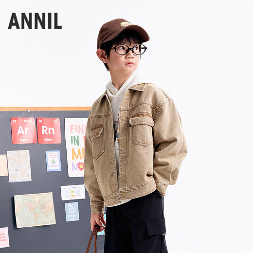 【实体店同款】男童夹克外套秋季新款安奈儿童装AB535121 商品图1