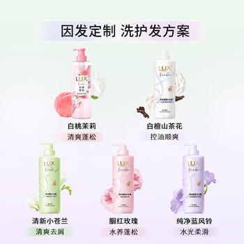 力士（LUX）田曦薇同款香氛洗发水470g玫瑰 玻尿酸洗头膏蓬松高颅顶京东自营 /个人护理 /洗发护发 /洗发水 商品图4