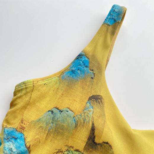 【现货秒发】壁虎瑜伽水母纱面料【万水千山-上衣】印花上衣（可拆卸胸垫） 商品图9