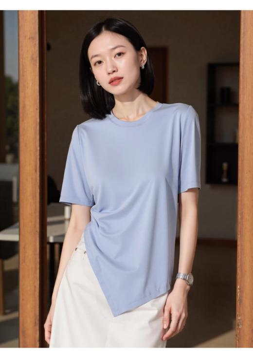 爆品来袭 💰 39.9元🉐 【 Avann桑蚕丝丝光棉T恤】  这质量这价格绝无仅有！2款可选✅   精美独立礼盒包装+正规国标检测报告背书  吊打市面普通丝光棉T恤 商品图9