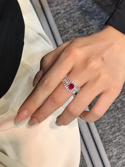 1.06ct刻面红宝石戒指 商品图2