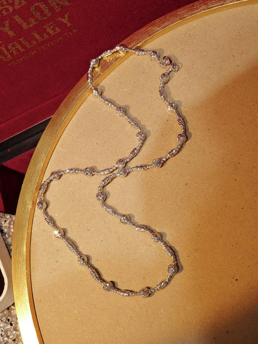 意大利18K金 爆闪镭射大金珠雕刻工艺项链(3-5天左右) 商品图8