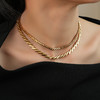 【高海宁&迪丽热巴&孙怡&刘忻&惠英红&程潇&侯佩岑&陈粒同款】Retro Chic意大利复古时尚首饰 金色麦穗项链 商品缩略图2