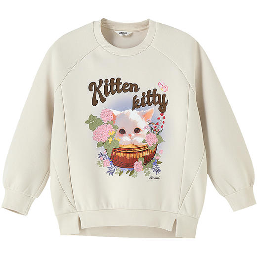 【实体店同款】女童圆领卫衣秋季新款安奈儿童装AG531304 商品图6