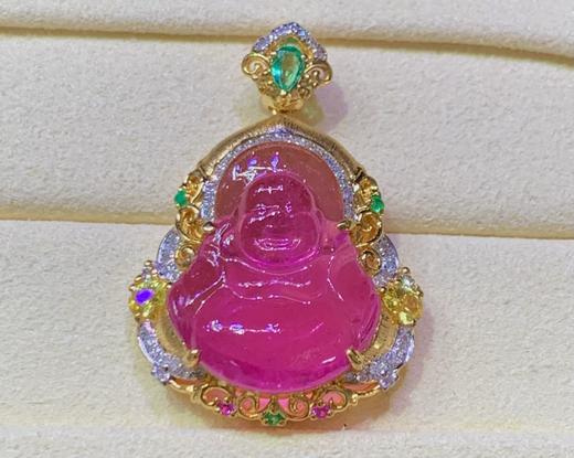 佛公碧玺吊坠 商品图0