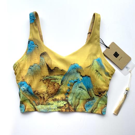 【现货秒发】壁虎瑜伽水母纱面料【万水千山-上衣】印花上衣（可拆卸胸垫） 商品图8