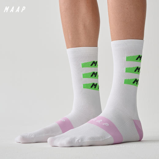 MAAP Evade X sock White Green 骑行袜 商品图0