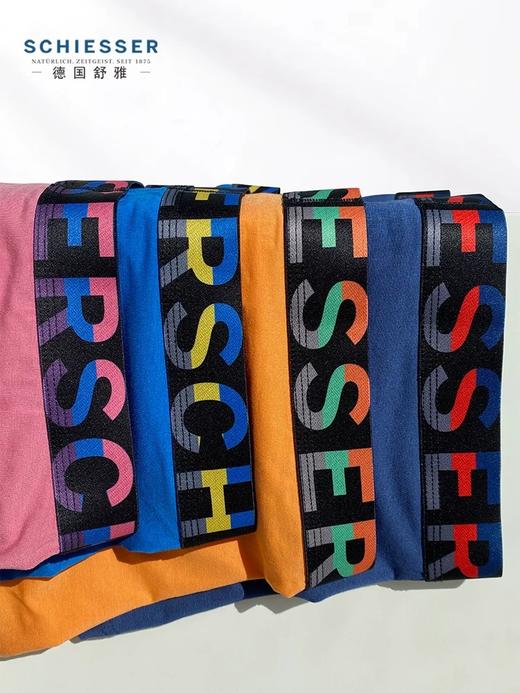 【超值莫代尔】SCHIESSER德国舒雅莫代尔时尚炫彩宽腰边低腰平角小裤单条装35/21913T 商品图3