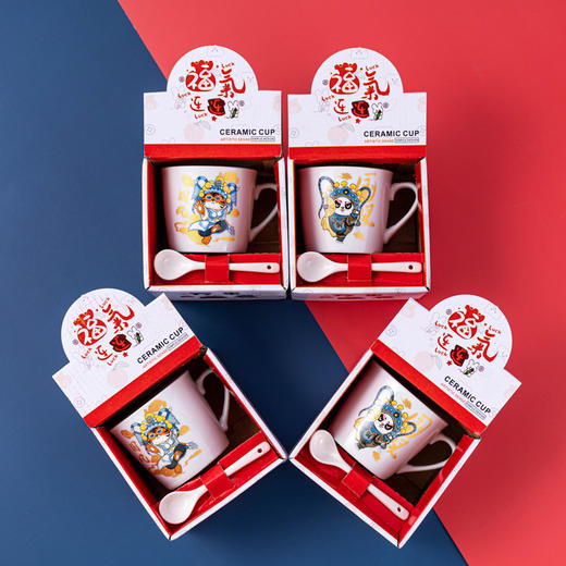 【超值4个家庭组合装】创意陶瓷杯 活动赠送卡通咖啡杯 实用杯子 马克创意卡通陶瓷杯，实用又有趣，送出满满心意☕✨ 商品图11