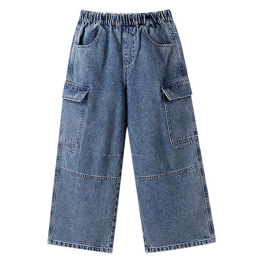 【实体店同款】男童全腰梭织牛仔单裤秋季新款安奈儿童装AB536111 商品图6