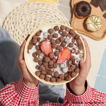 家乐氏（Kellogg）进口可可球富含钙铁锌麦片巧克力谷物脆儿童学生营养早餐代餐170g /水饮冲调 /冲饮谷物 /膨化谷物 商品图0