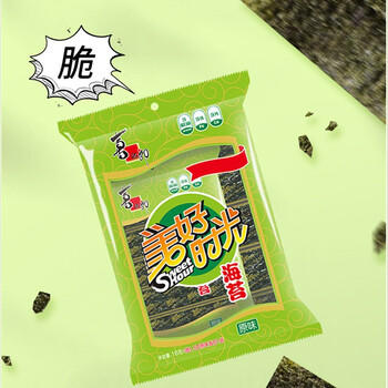 美好时光原味海苔18g24小包 海苔片即食紫菜 下午茶儿童休闲零食礼物 /休闲食品 /海味零食 /海苔 商品图1