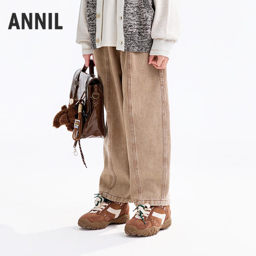 【实体店同款】男童全腰梭织单裤秋季新款安奈儿童装AB536109 商品图1