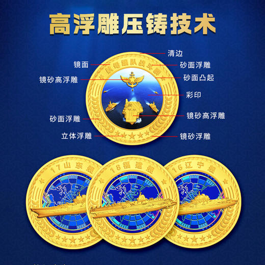 中国航母纪念银券+章纪念套装珍藏版 商品图3