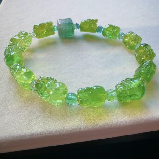 单圈貔貅绿碧玺手串 商品图7