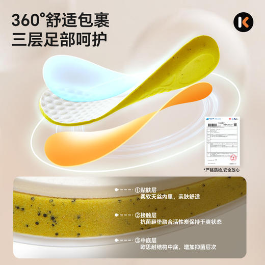 卡特兔儿童运动鞋2025秋季新品幼儿园小白鞋防滑耐磨透气跑步鞋 商品图3