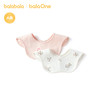 巴拉巴拉balaOne婴儿口水巾宝宝吐奶围嘴新生儿吃饭围兜两件装萌 商品缩略图1