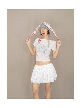 Kaiy Xiao 早秋系列 满月小兔子花边裙裤