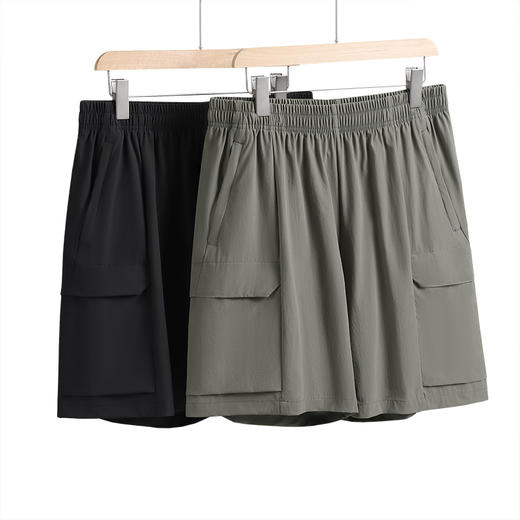 251620男梭织短裤，黑色，灰色 商品图0