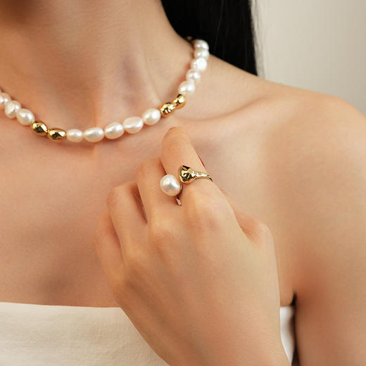 【歌手刘忻同款】Garden of Eden 伊甸园系列 | 伊甸园果实珍珠戒指 商品图3