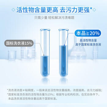 蓝月亮 深层洁净洗衣液 自然清香 500g袋装 补充装 高效除螨 强效去污  /家庭清洁/纸品 /衣物清洁 /普通洗衣液 商品图5