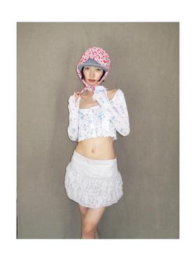 Kaiy Xiao 早秋系列 满月小兔子花边开衫